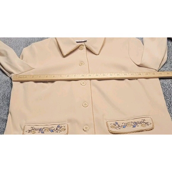 Susan Graver Style Sz Medium Maxi Skirt Suit Set Embroidered VTG‎ - Picture 5 of 16